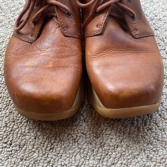 Earth Raja Leather Ankle Boots Ochre Color. Women’s 8.5, Men’s 6.5. - Picture 3 of 11